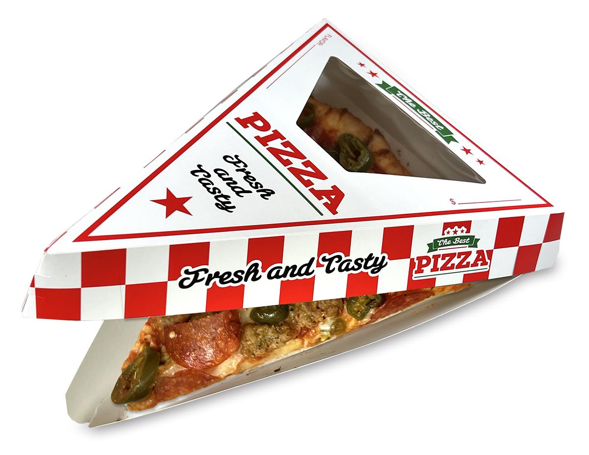 Pizza Slice Box Large Clamshell Style Mission Nutrition